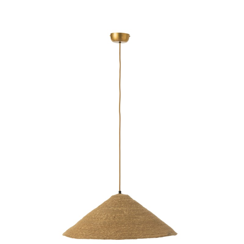 Lámpara sombrero en junco natural 60x60x20 cm Lámpara sombrero en junco natural 60x60x20 cm