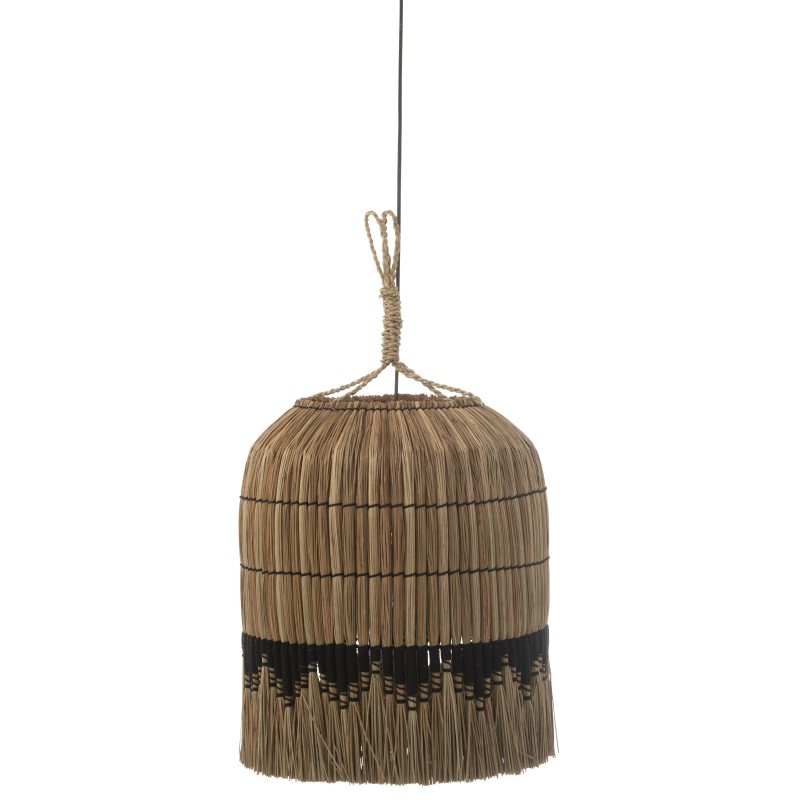 Lampe suspendue en roseau noir 45x45x50 cm Lampe suspendue en roseau noir 45x45x50 cm