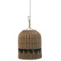 Lampe suspendue en roseau noir 45x45x50 cm Lampe suspendue en roseau noir 45x45x50 cm