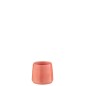 Macetero redondo de cerámica rosa 14x14x13 cm Macetero redondo de cerámica rosa 14x14x13 cm