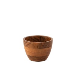 Bol Sota en madera de acacia oscura natural 14x14x10.5 cm