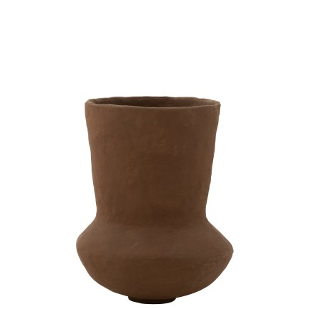 Pot en papier marron 35x35x55 cm