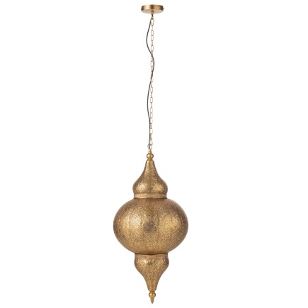 HANGING LAMP BORE METAL GOLD L