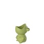 Cache-pot grenouille en dolomie vert 12.5x12.5x16.5 cm Cache-pot grenouille en dolomie vert 12.5x12.5x16.5 cm