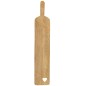 Tabla de cortar rectangular corazón de madera marrón 65x12x2 cm Tabla de cortar rectangular corazón de madera marrón 65x12x2 cm