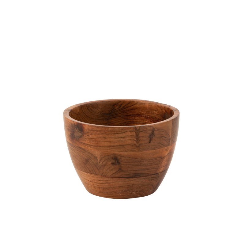 Bol Sota de madera de acacia oscura natural 17x17x12 cm Bol Sota de madera de acacia oscura natural 17x17x12 cm