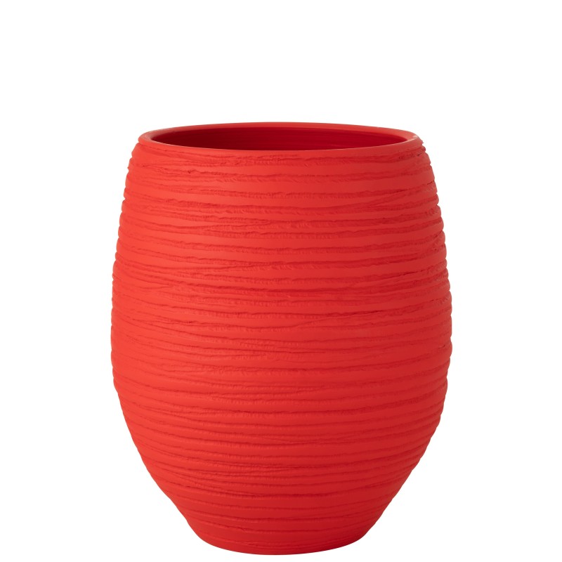 Macetero de cerámica rojo 50*44*60 cm