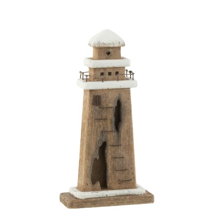 Phare en bois multicolore 16x7x31 cm