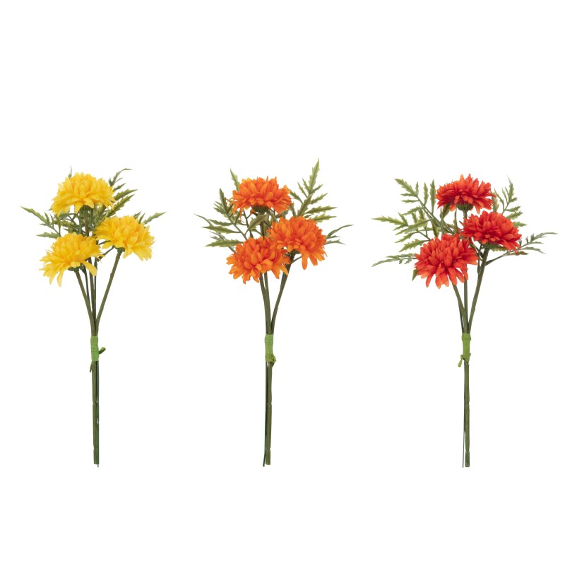 Chrysanthème bouquet en polyresine multicolore 30x11x9 cm Chrysanthème bouquet en polyresine multicolore 30x11x9 cm