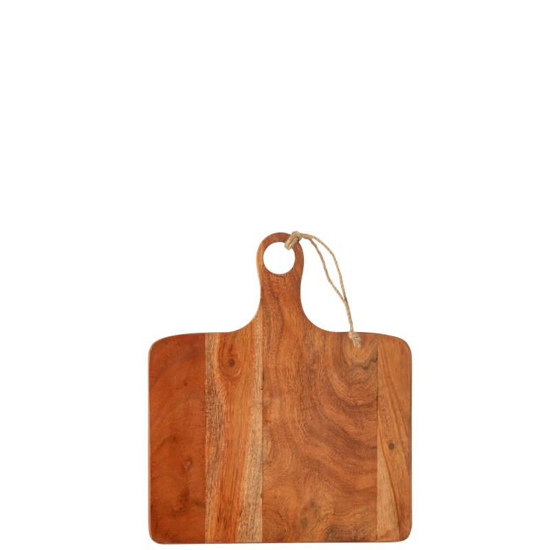 Tavola rettangolare in legno di mango scuro naturale 35x30x1.5 cm Tavola rettangolare in legno di mango scuro naturale 35x30x1.5 cm