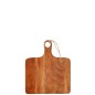 Tavola rettangolare in legno di mango scuro naturale 35x30x1.5 cm Tavola rettangolare in legno di mango scuro naturale 35x30x1.5 cm