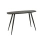 Consola ovalada de metal negro 120x40x80 cm Consola ovalada de metal negro 120x40x80 cm