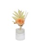 Aceite perfumado flor en vidrio naranja 11.5x8.5x27 cm Aceite perfumado flor en vidrio naranja 11.5x8.5x27 cm