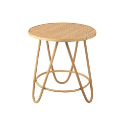 Table Balia en rotin naturel 60x60x64 cm