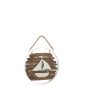 WALL DECO BOAT RND WO/MET N/W