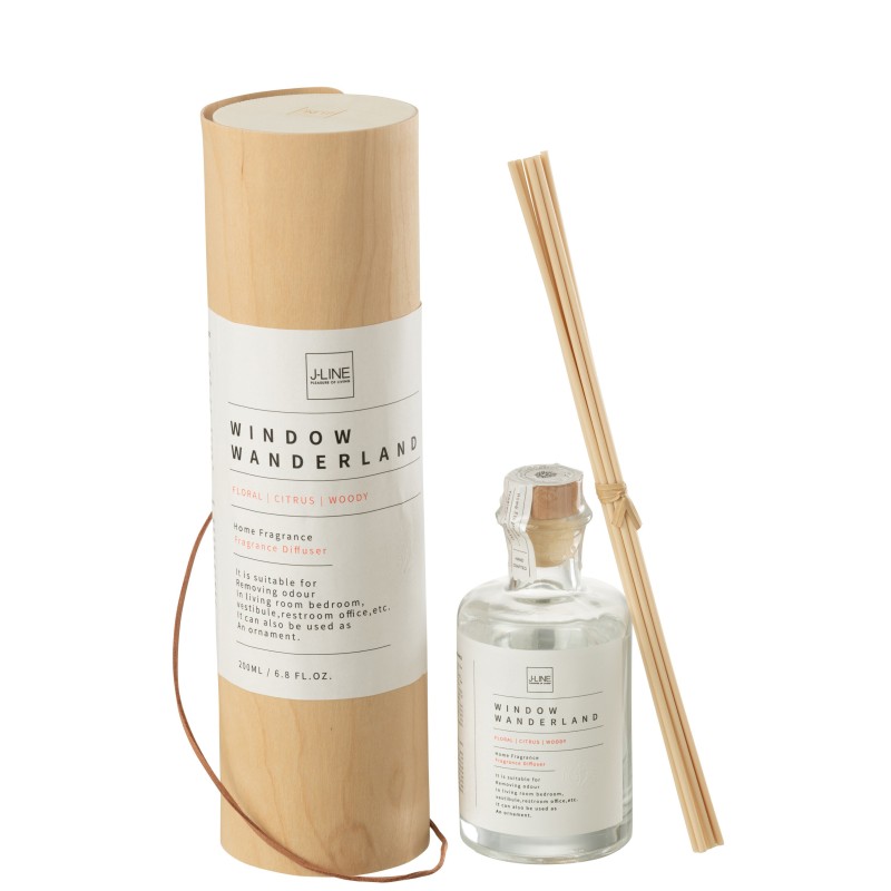 Diffuseur rond en paraffine transparent 7.9x7.9x29 cm Diffuseur rond en paraffine transparent 7.9x7.9x29 cm