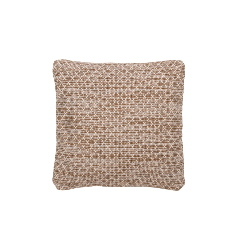 COUSSIN CARRÉS POLYEST BR/BLC COUSSIN CARRÉS POLYEST BR/BLC