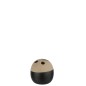 Vase boule en céramique noir/beige 15.5x15.5x15 cm Vase boule en céramique noir/beige 15.5x15.5x15 cm