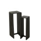 Set de 2 tables d'appoint en bois noir 34x34x88 cm Set de 2 tables d'appoint en bois noir 34x34x88 cm
