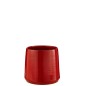 Macetero redondo de cerámica roja 24x24x22 cm Macetero redondo de cerámica roja 24x24x22 cm