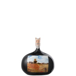 Les Chartistes figure en poterie multicolore 10.5x8x12 cm