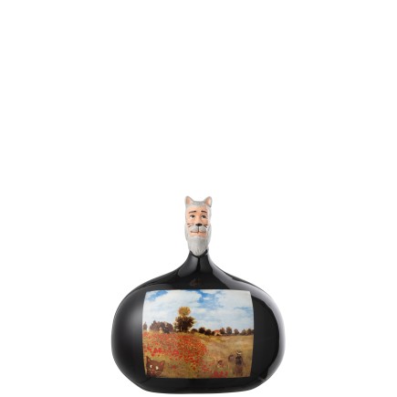 Les Chartistes figure en poterie multicolore 10.5x8x12 cm