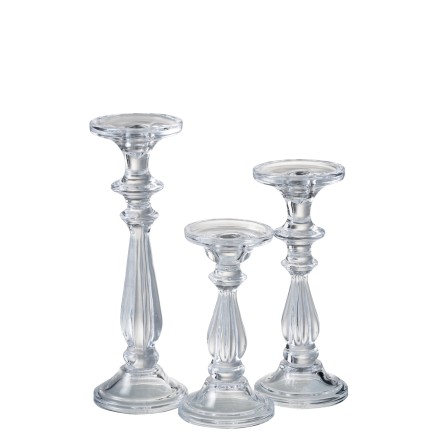 Chandelier en verre transparent 10x10x30.5 cm