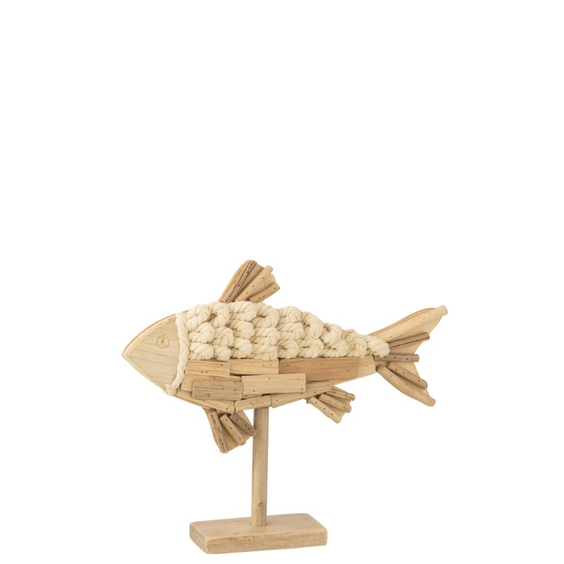 POISSON SUR PIED BOIS NATUREL