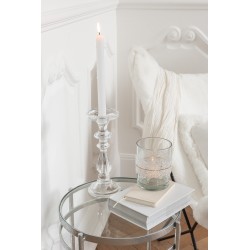 Chandelier en verre transparent 10x10x30.5 cm