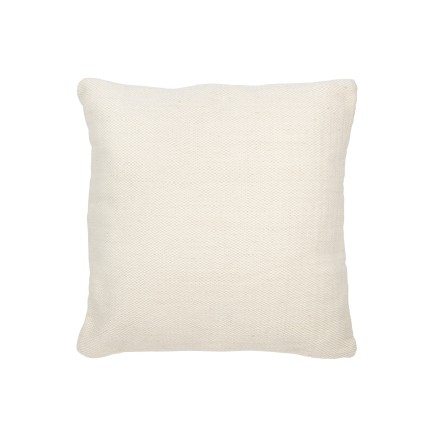 Cojín de lana beige 60x60x12 cm