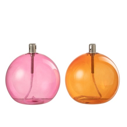 OLIELAMP GL OR/ROZE L ASS2
