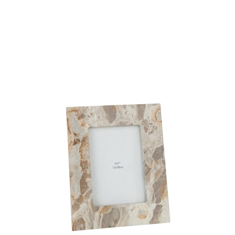 Cadre photo 13x18cm en marbre blanc 21x2x26 cm