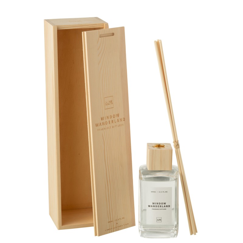 Diffuseur carré en paraffine transparent 9.8x8.6x37 cm Diffuseur carré en paraffine transparent 9.8x8.6x37 cm