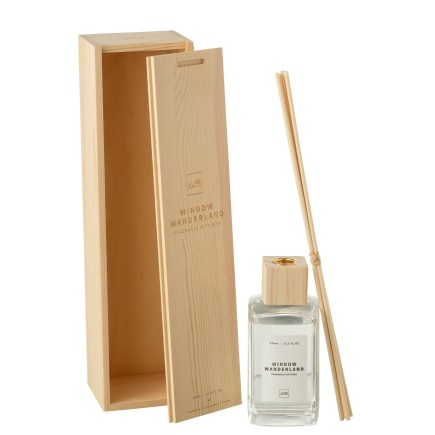Diffuseur carré en paraffine transparent 9.8x8.6x37 cm