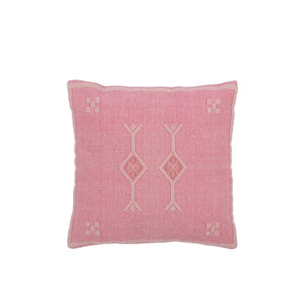 CUSHION DIAM+ARRO COTT PINK