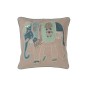 Almofada elefante em algodão cinzento/azul 45x45x15 cm Almofada elefante em algodão cinzento/azul 45x45x15 cm