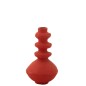 Vaso triplo in cartapesta rosso 20x20x40 cm Vaso triplo in cartapesta rosso 20x20x40 cm