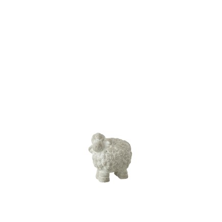 Oveja de cemento gris 9.5x6x10 cm