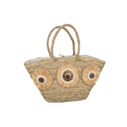 Sac de plage en roseau naturel 59x16x30 cm