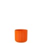Macetero de cerámica naranja 13.5x13.5x12.6 cm Macetero de cerámica naranja 13.5x13.5x12.6 cm