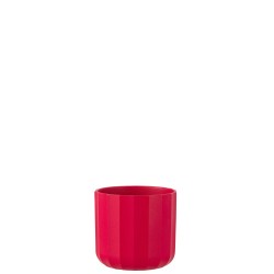 Cache-pot Summer en céramique rose 13.5x13.5x12.6 cm