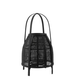 Lanterne Hood en bambou noir 34.5x34.5x60 cm