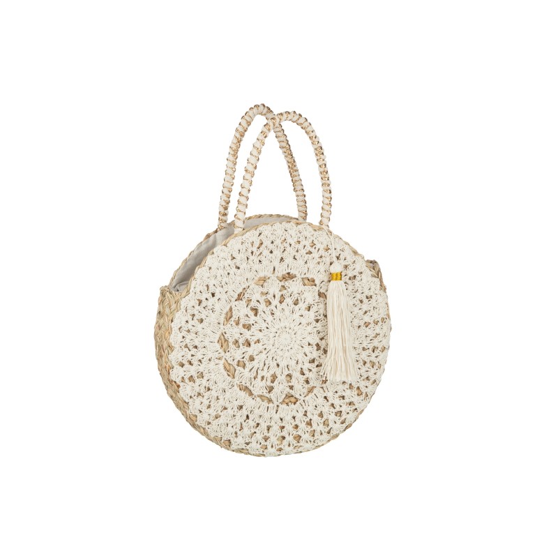Sac rond en roseau naturel 40x7x40 cm Sac rond en roseau naturel 40x7x40 cm