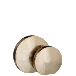 VASE ROND ALUMINIUM OR LARGE