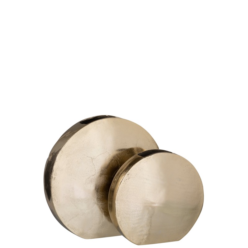 VASE ROND ALUMINIUM OR LARGE