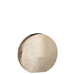 VASE ROND ALUMINIUM OR LARGE