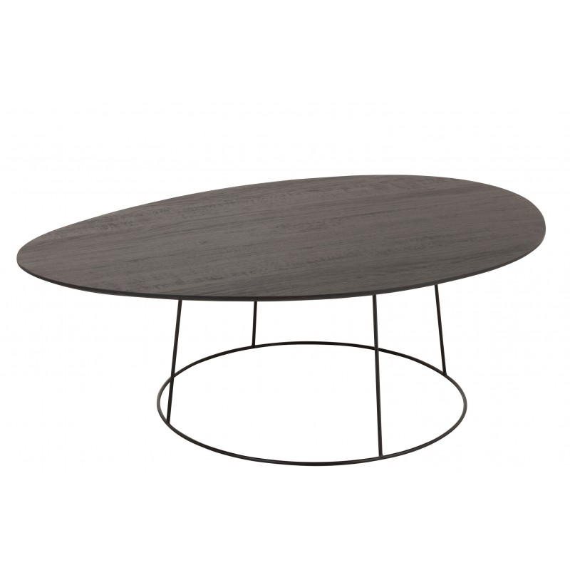Table d’appoint en bois marron 121x80x40 cm