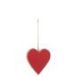 Coeur à suspendre en  Rouge 14x14x1,5cm