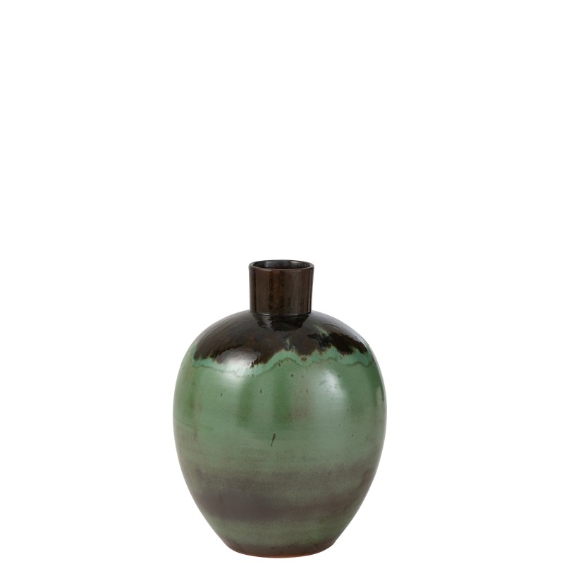 Vase en céramique vert 33x33x47 cm Vase en céramique vert 33x33x47 cm