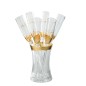 Verres à champagne dans seau en verre transparent 26x26x35.5 cm Verres à champagne dans seau en verre transparent 26x26x35.5 cm